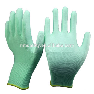NMSAFETY PU-beschichtete grüne Handhandschuhe